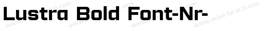 Lustra Bold Font-Nr字体转换